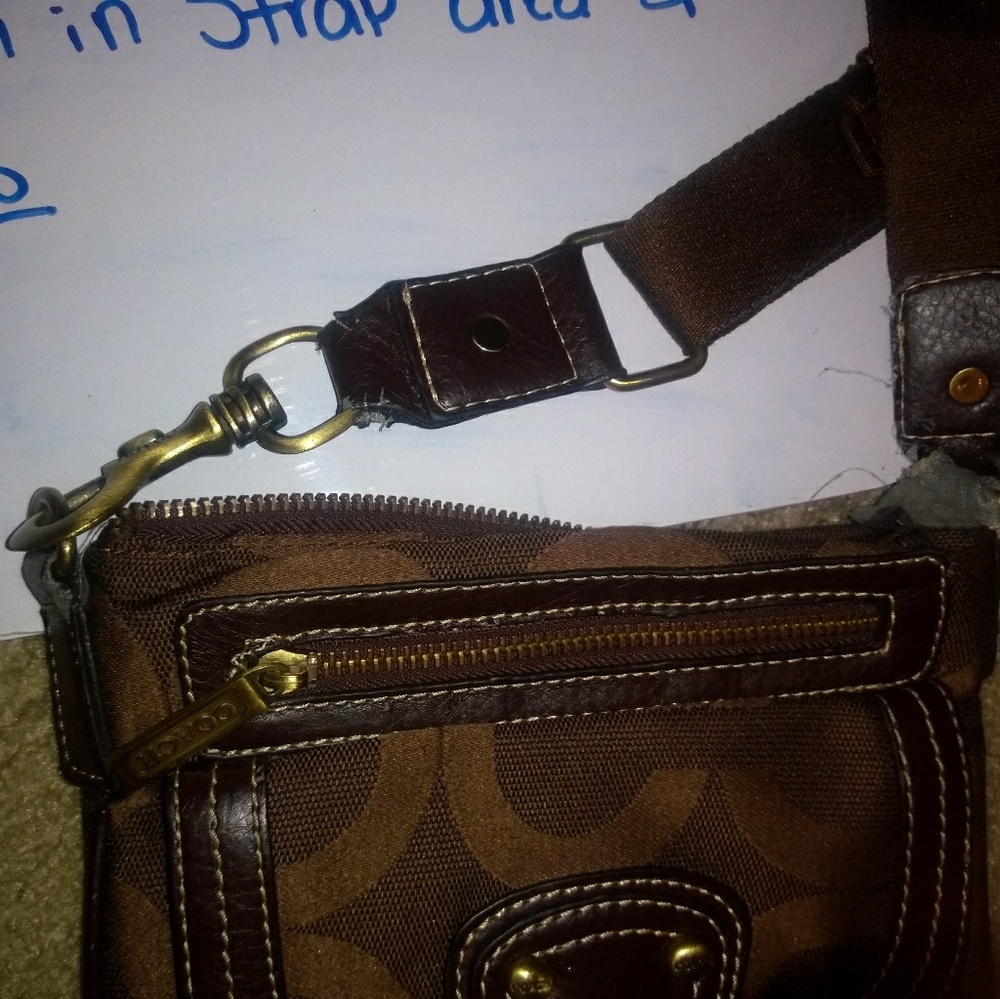 Worn/slightly torn coach